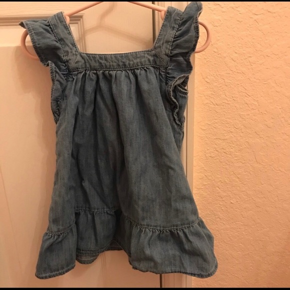 GAP Other - Ruffle Denim Dress